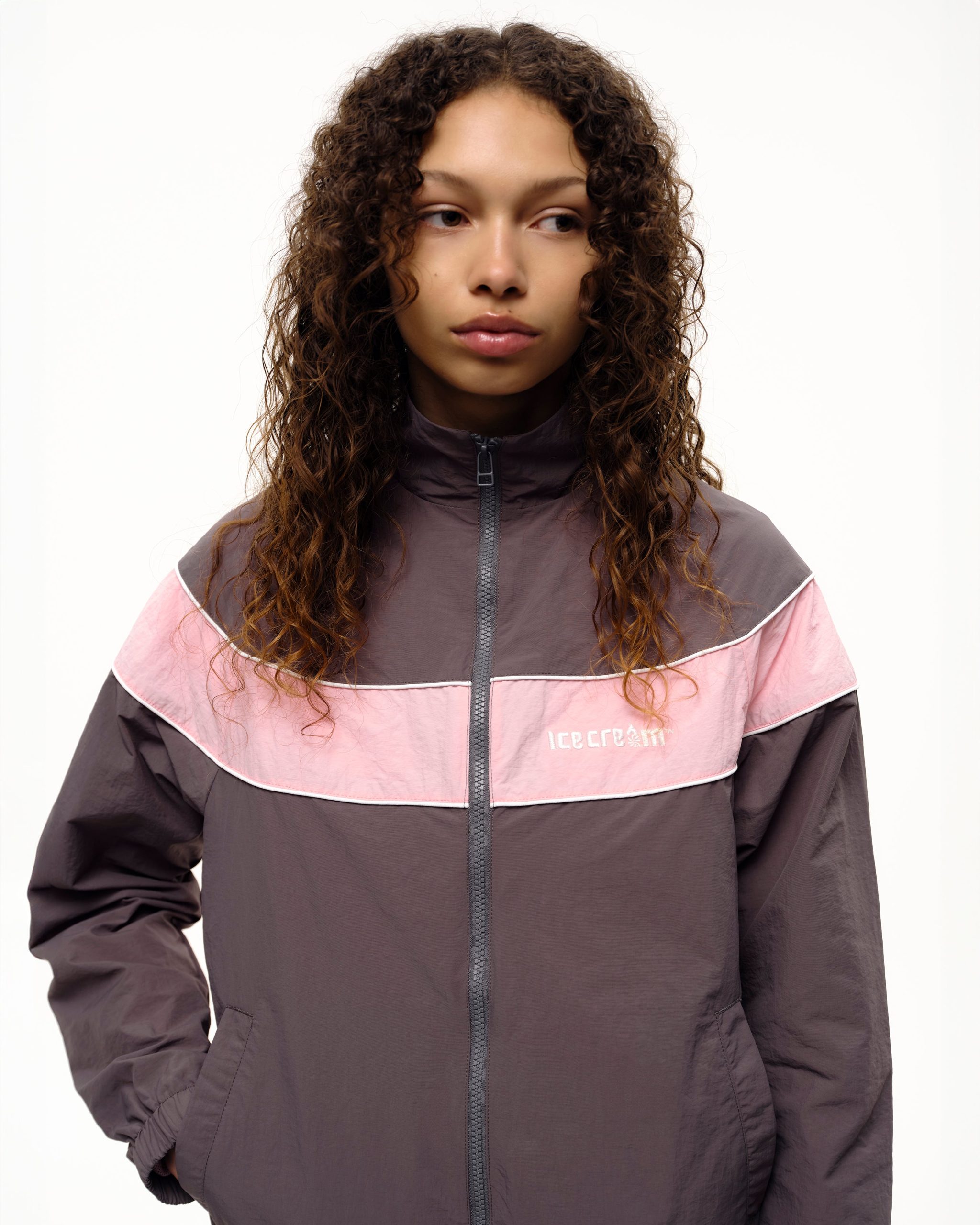Womens Soft Serve Nylon Track Top - Image 2