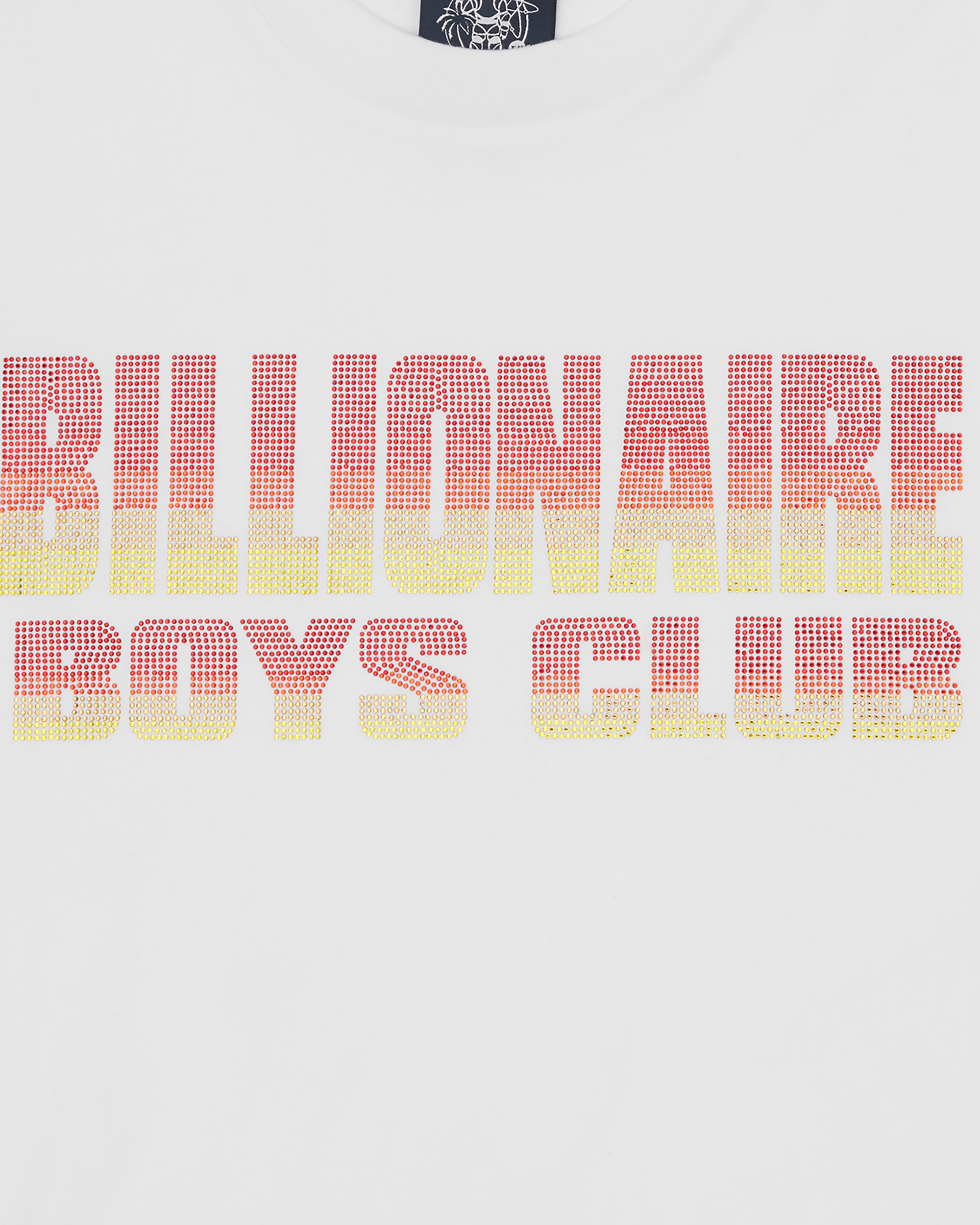 Straight Logo Gradient Diamonte T-Shirt - Image 3