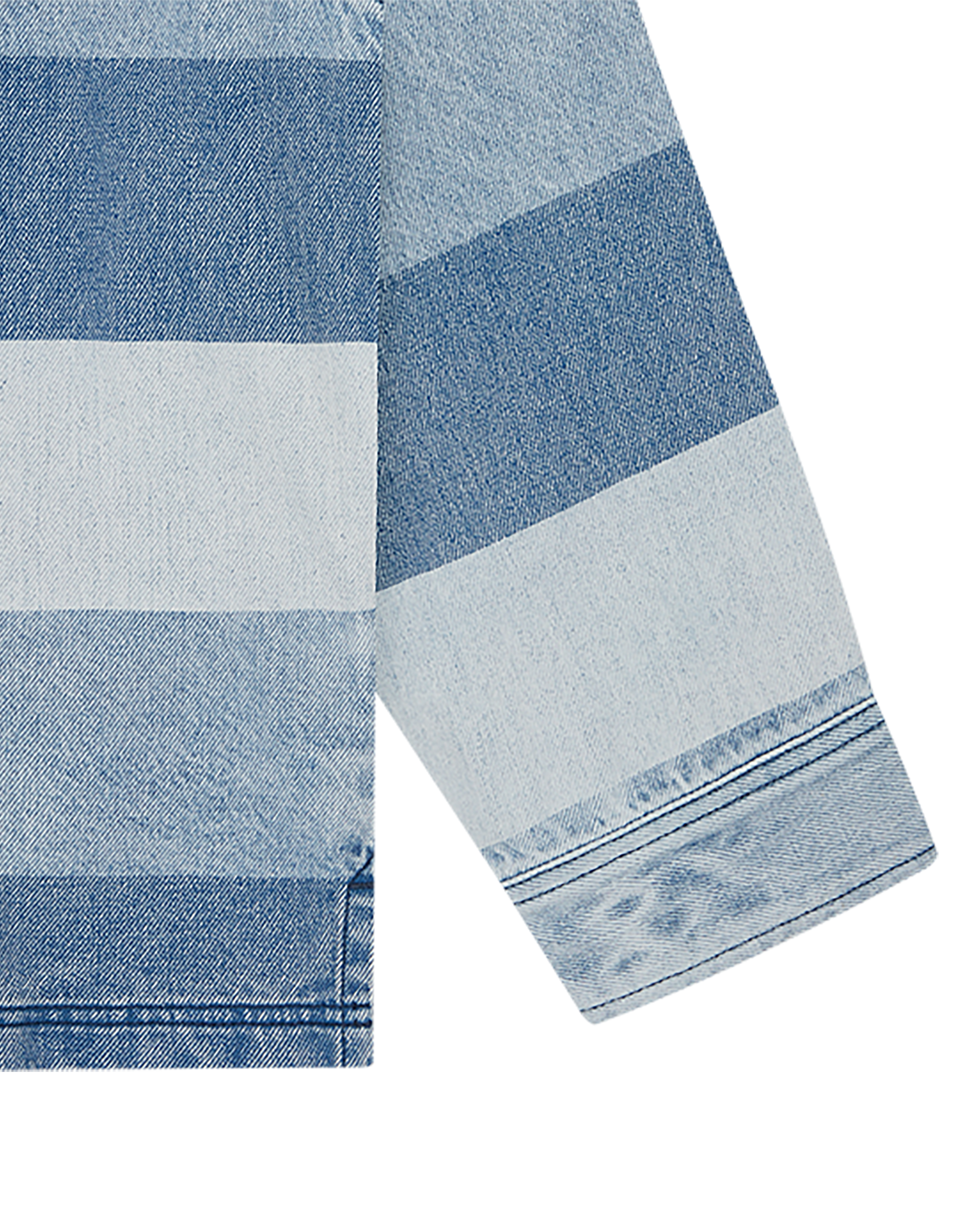 Script Denim Long Sleeve Rugby Shirt - Image 3