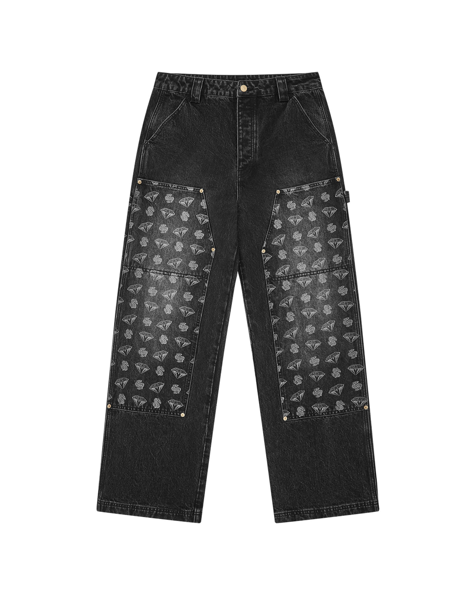 Diamonds & Dollars Denim Carpenter Pant