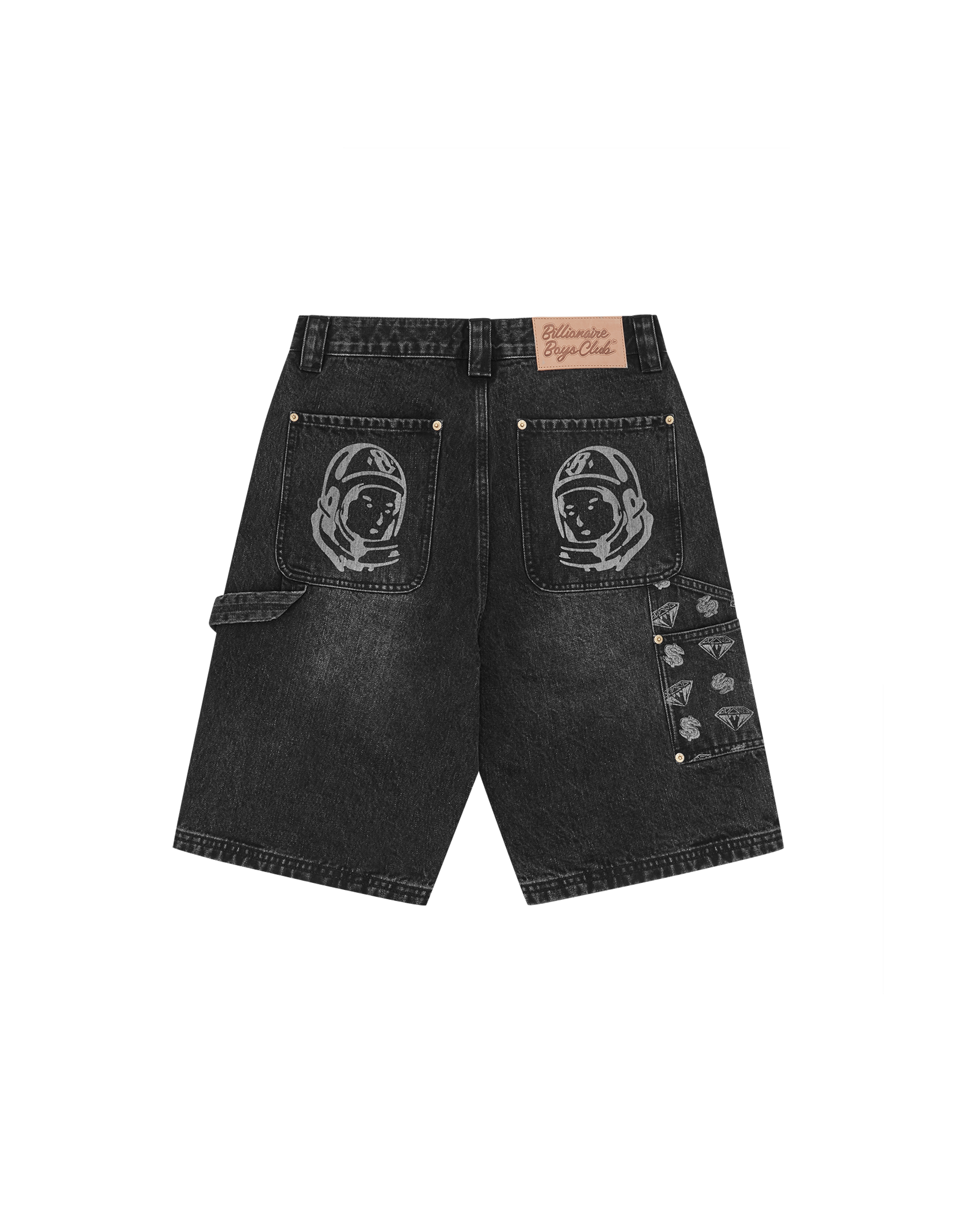 Diamonds & Dollars Denim Carpenter Short - Image 2