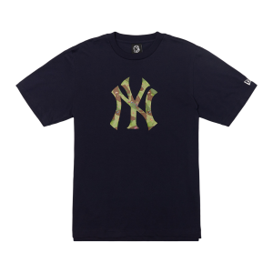 NY Yankees Space Camo Logo Tee