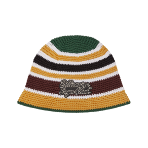 Crochet Stripe Bucket Hat