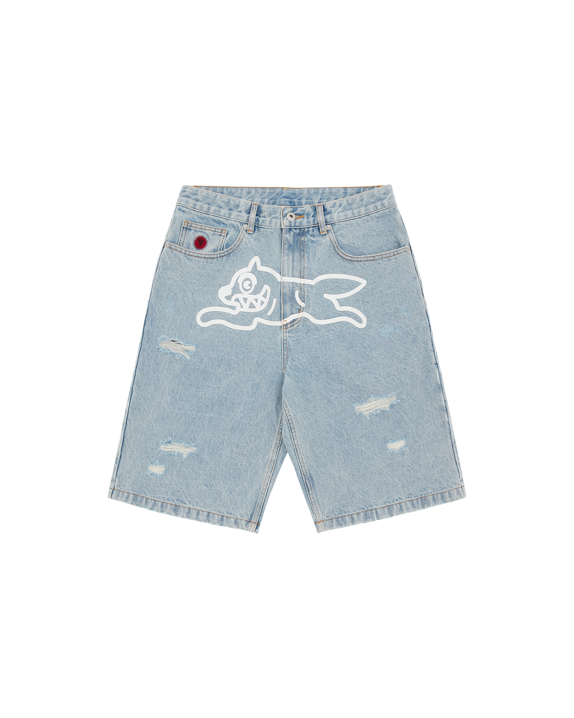 Running Dog Denim Shorts