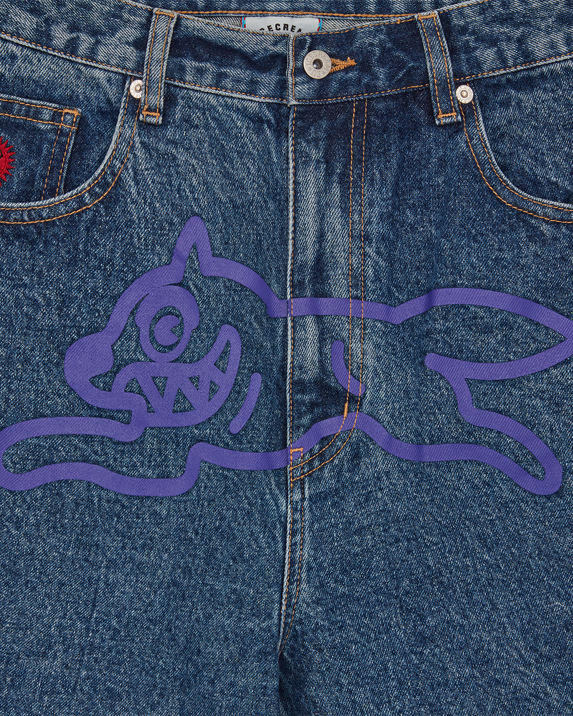 Running Dog Denim Shorts - Image 3