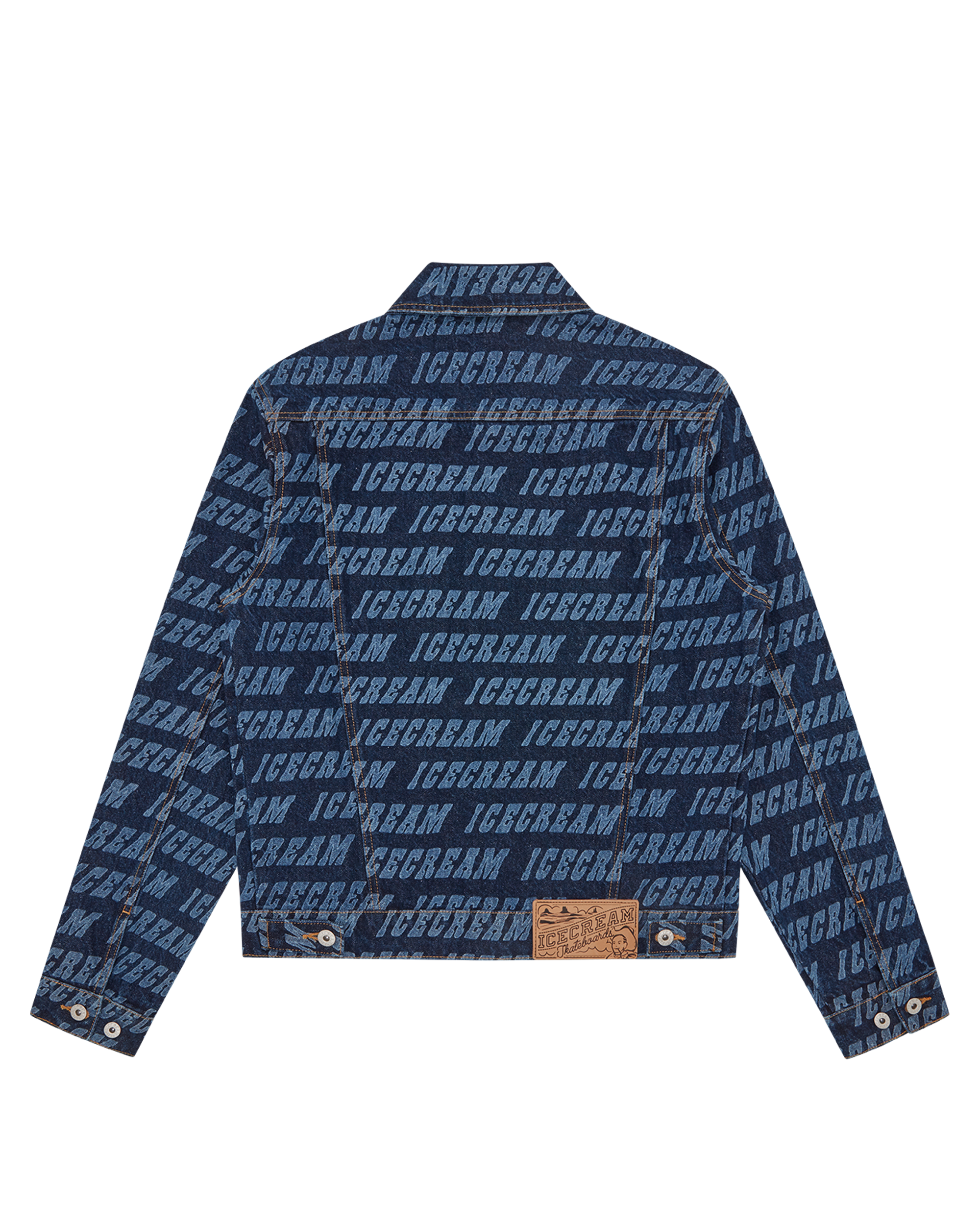 Repeat Logo Denim Trucker Jacket - Image 3