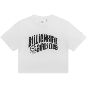 Womens Classic Curve Logo Cropped Tee